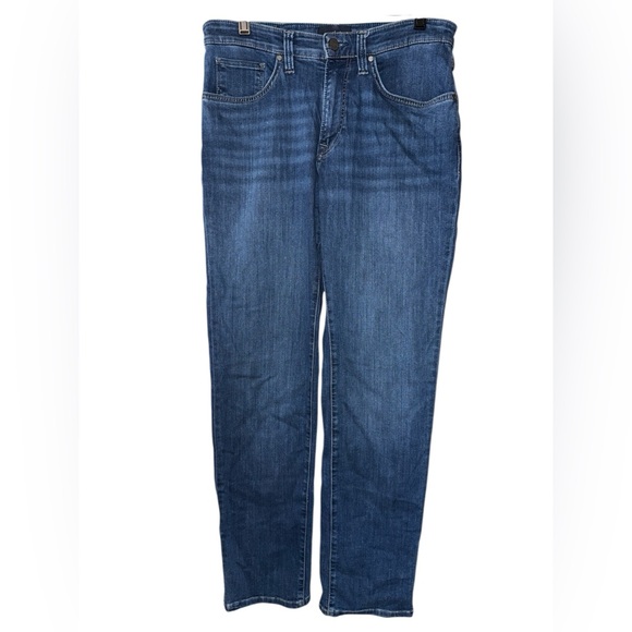 34 Heritage Charisma Relaxed Classic Straight Leg Jeans Dark Blue Mens 32x34 - Picture 2 of 14